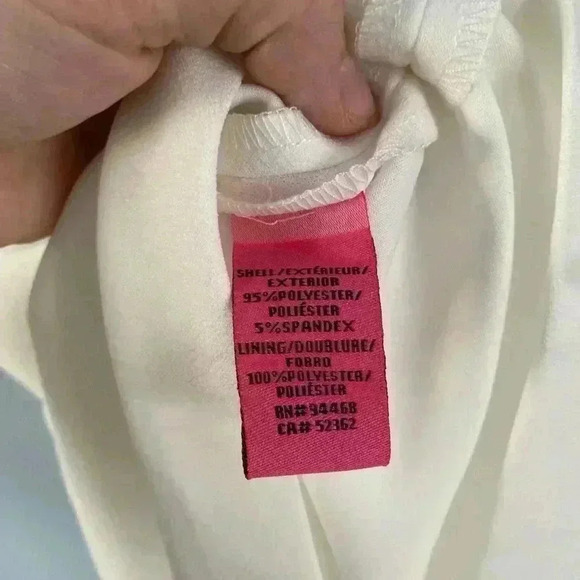 NWT Betsey Johnson Women'S Cross Cutout Back Scuba Crepe Dress White Size 8 - Picture 7 of 12